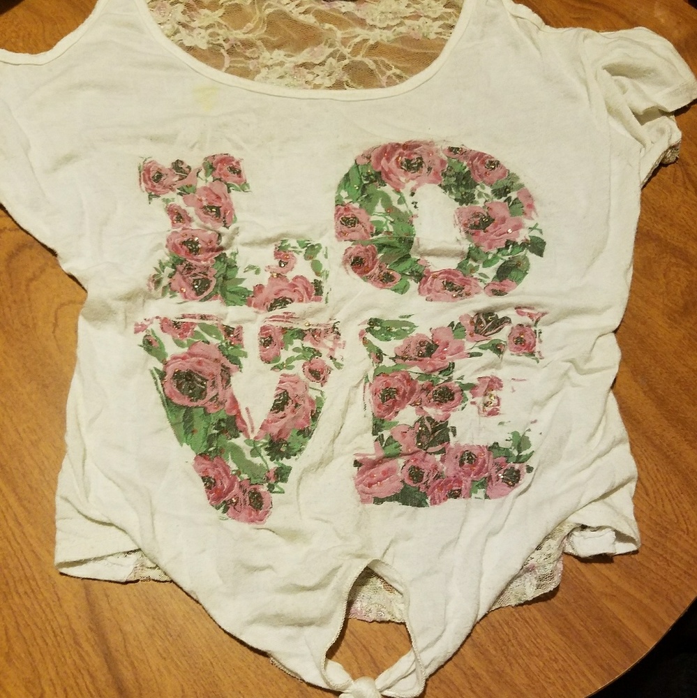 LOVE Laced-Out Back Dress Tee